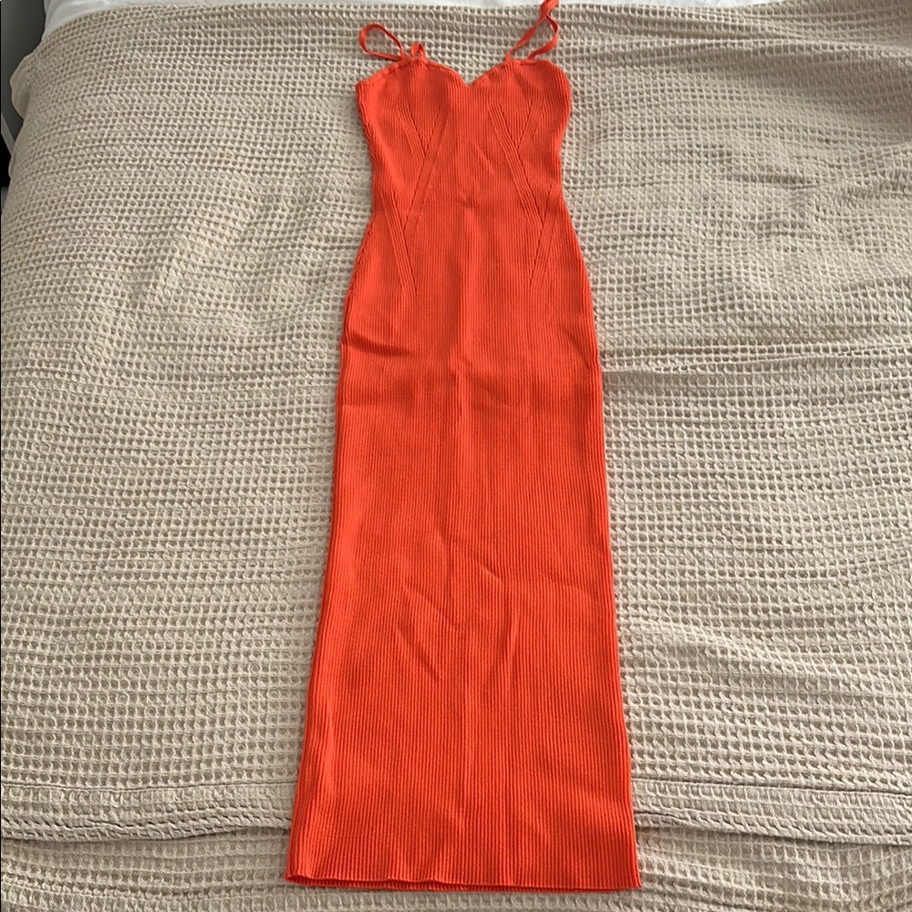 H&M Orange bodycon Dress